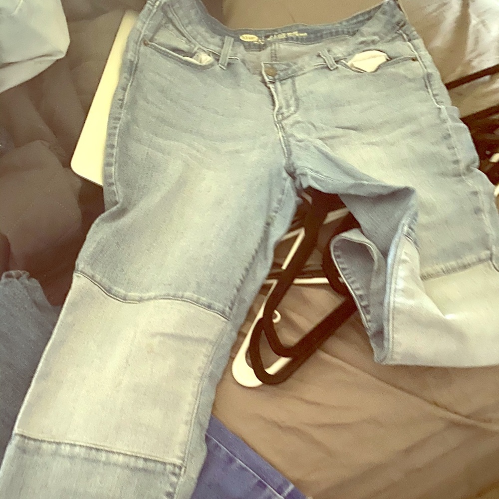 Old navy mid rise rock star light size 14